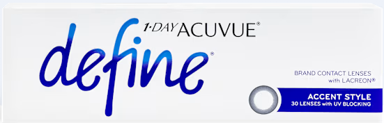 1-Day Acuvue Define contact lens packaging