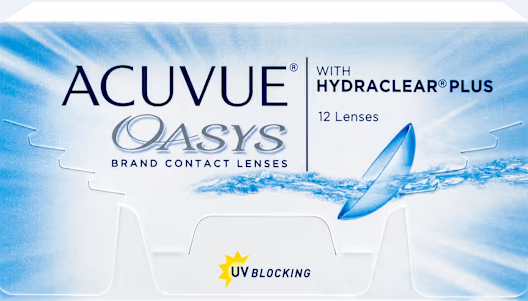 Acuvue Oasys contact lens packaging