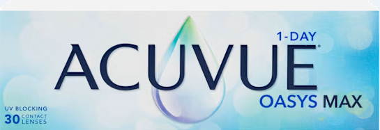 Acuvue Oasys Max 1-Day contact lens packaging