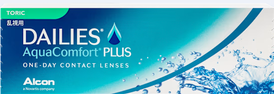 AquaComfort Plus Toric contact lens packaging
