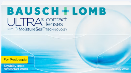 Bausch + Lomb ULTRA for Presbyopia contact lens packaging