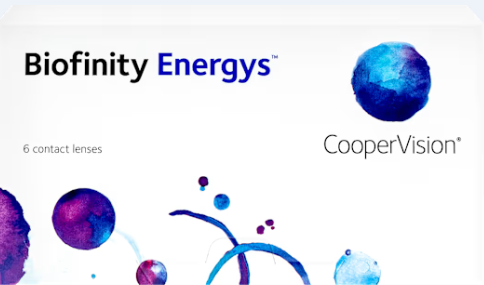 Biofinity Energys contact lens packaging
