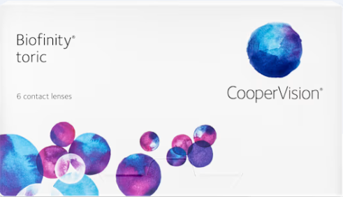 Biofinity Toric contact lens packaging