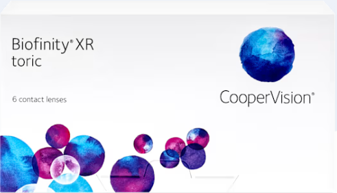 Biofinity XR Toric contact lens packaging