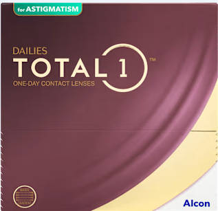 DAILIES TOTAL1 for Astigmatism contact lens packaging