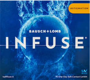 Infuse One-Day for Astigmatism contact lens packaging