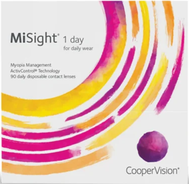 MiSight 1 day contact lens packaging
