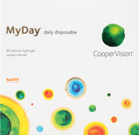 MyDay contact lens packaging