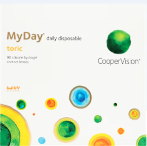 MyDay Toric contact lens packaging
