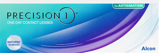 Precision1 for Astigmatism contact lens packaging