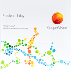 Proclear 1 day contact lens packaging
